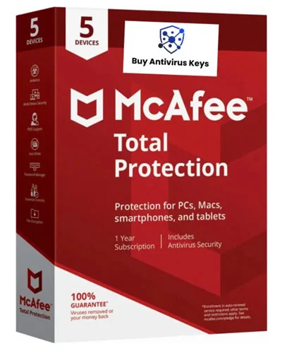 McAfee Total Protection 5-Device | AntiVirus Software