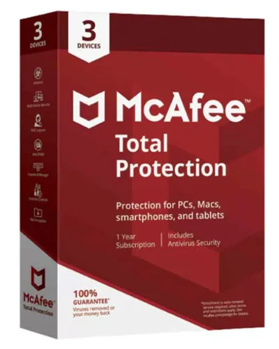McAfee Total Protection 3-Device AntiVirus Software